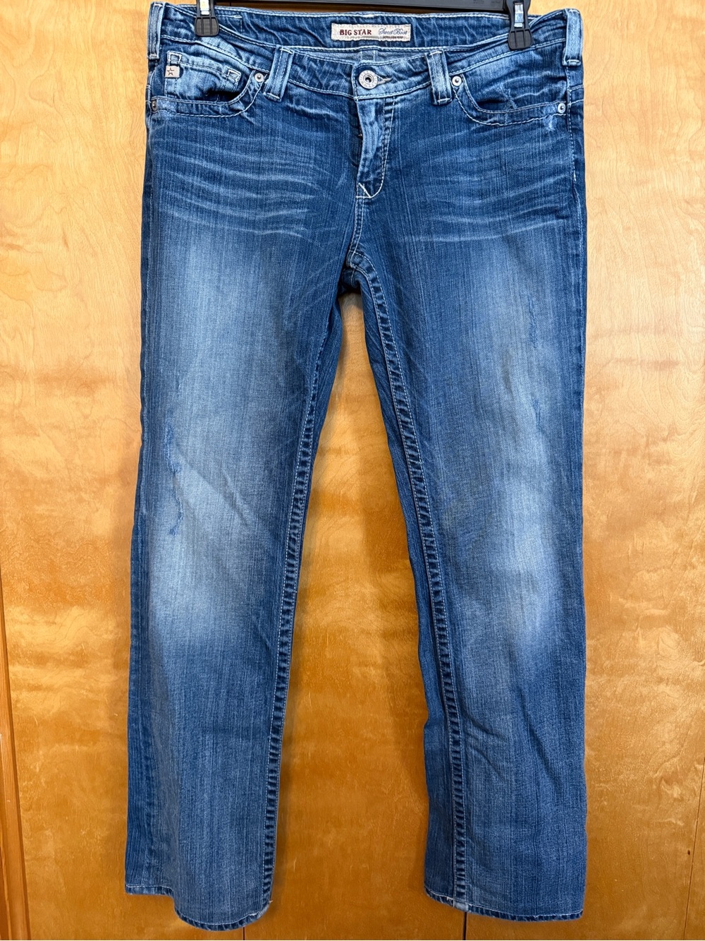 Big Star Jeans Sweet Boot Ultra Low Rise Medium Wash Size 33